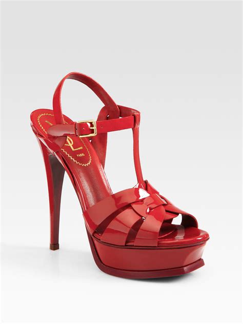 tribute ysl color carne|TRIBUTE platform sandals in smooth leather .